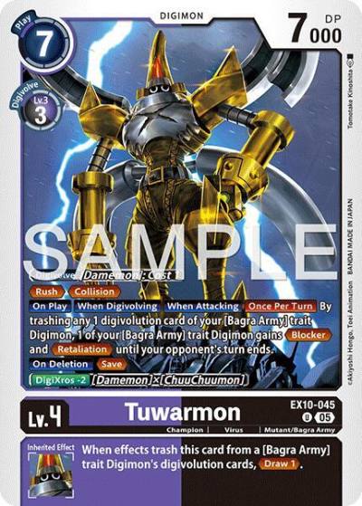 Tuwarmon EX10-045 U Sinister Order Digimon card