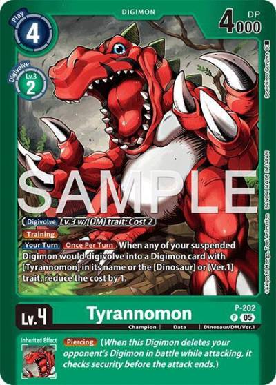 Tyrannomon P-202 P Limited Card Pack -Final Crest- Digimon card