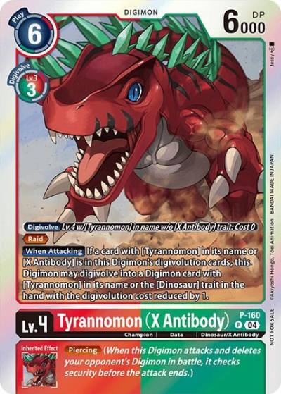Tyrannomon X Antibody Chain of Liberation Upgrade Pack P-160 P Digimon Promotion Cards Digimon card