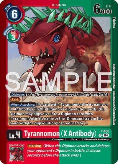 Tyrannomon X Antibody P-160 P Limited Card Pack -Billion Bullet- Digimon card