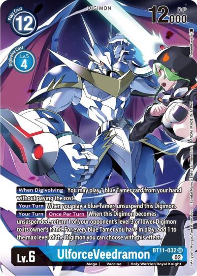 UlforceVeedramon Alternate Art BT11-032 SR Dimensional Phase Digimon card