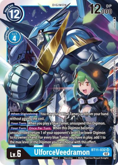 UlforceVeedramon BT11-032 SR Dimensional Phase Digimon card