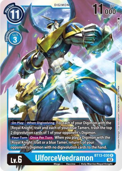 UlforceVeedramon BT13-030 R Versus Royal Knights Digimon card
