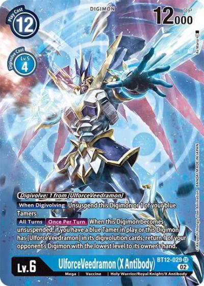 UlforceVeedramon X Antibody Alternate Art BT12-029 SR Across Time Digimon card