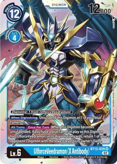 UlforceVeedramon X Antibody BT12-029 SR Across Time Digimon card