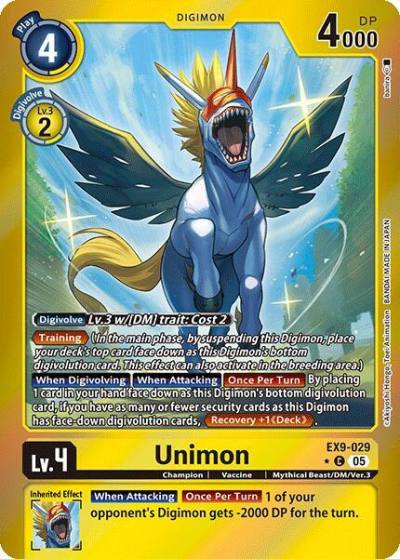 Unimon Limited Foil EX9-029 C Versus Monsters Digimon card