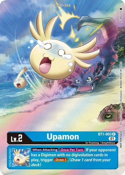 Upamon 1 Year Anniversary Box Topper BT1-003 R Release Special Booster 1.0 Digimon card