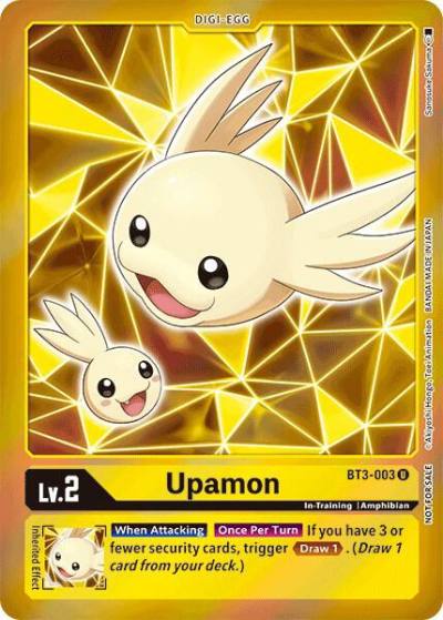 Upamon Event Pack 2 BT3-003 R Release Special Booster 1.0 Digimon card