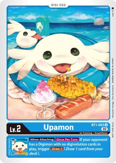 Upamon Winner Pack Dimensional Phase BT1-003 R Release Special Booster 1.0 Digimon card
