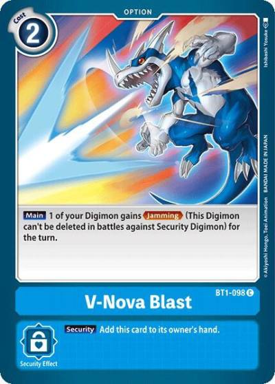 V Nova Blast BT1-098 C Release Special Booster 1.0 Digimon card