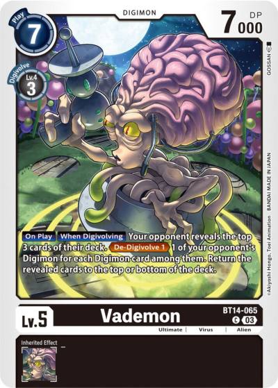 Vademon BT14-065 C Blast Ace Digimon card