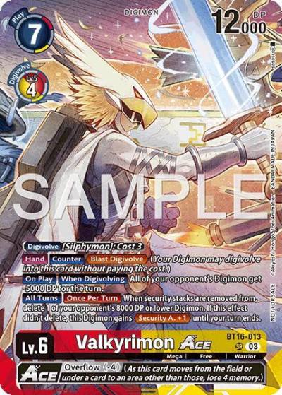 Valkyrimon ACE Participation BT16-013 SR Hackers' Slumber Release Event Cards Digimon card
