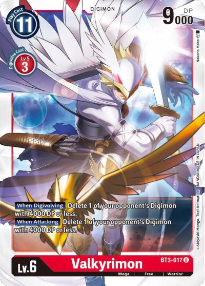 Valkyrimon BT3-017 U Release Special Booster 1.5 Digimon card