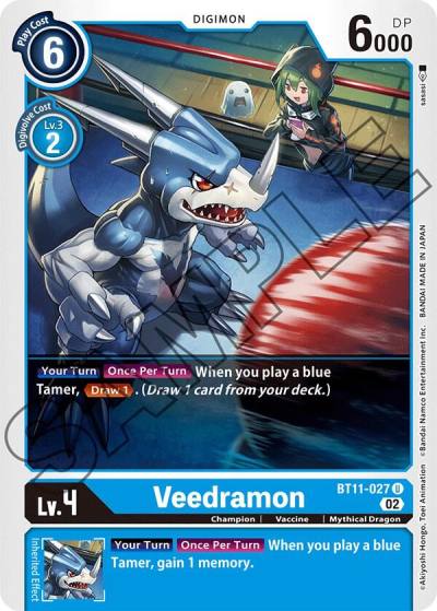 Veedramon BT11-027 U Dimensional Phase Digimon card