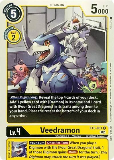 Veedramon EX3-031 U Revision Pack Cards Digimon card