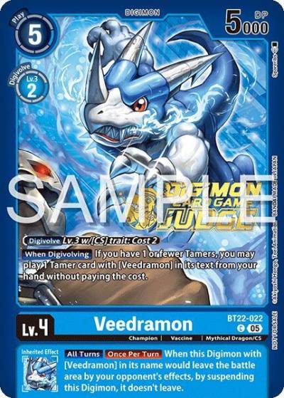 Veedramon Judge Pack 2025 Wave 2 BT22-022 C Cyber Eden Digimon card