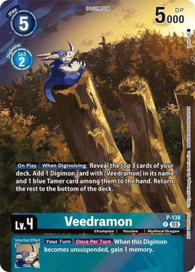 Veedramon Update Pack 2024 P-138 P Digimon Promotion Cards Digimon card