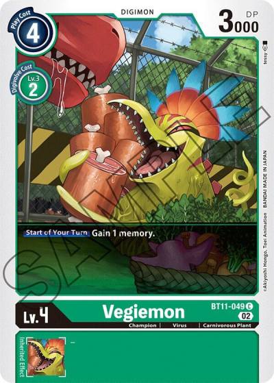 Vegiemon Foil BT11-049 C Dimensional Phase Digimon card