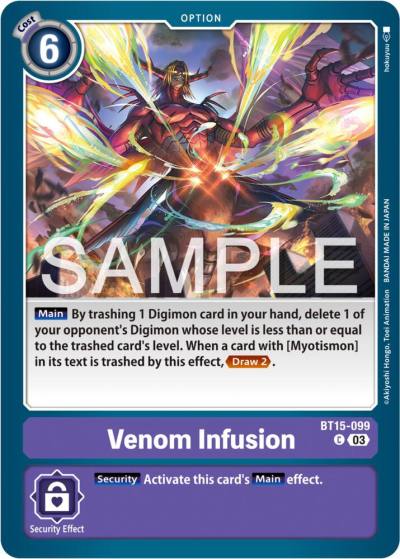 Venom Infusion BT15-099 C Exceed Apocalypse Digimon card