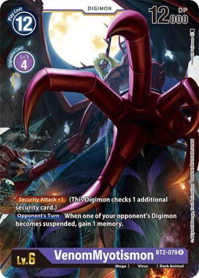VenomMyotismon BT2-079 R Release Special Booster 1.0 Digimon card