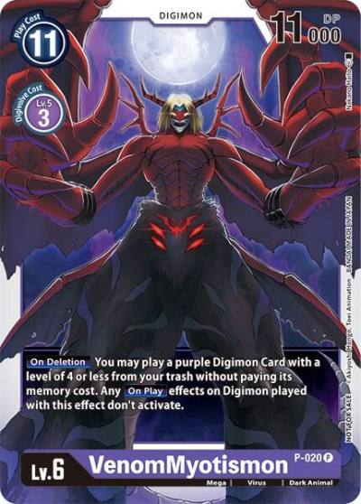 VenomMyotismon P-020 P Digimon Promotion Cards Digimon card
