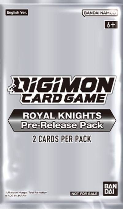 Versus Royal Knight Pre Release Pack  Versus Royal Knights Pre-Release Cards Digimon card