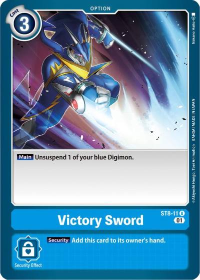 Victory Sword ST8-11 U Starter Deck 08: Ulforce Veedramon Digimon card