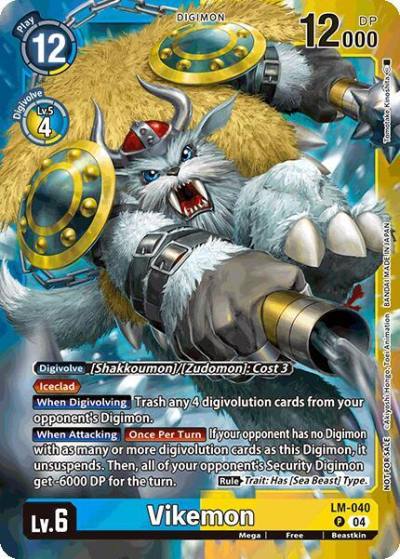 Vikemon Limited Card Pack LM-040 P World Convergence Digimon card