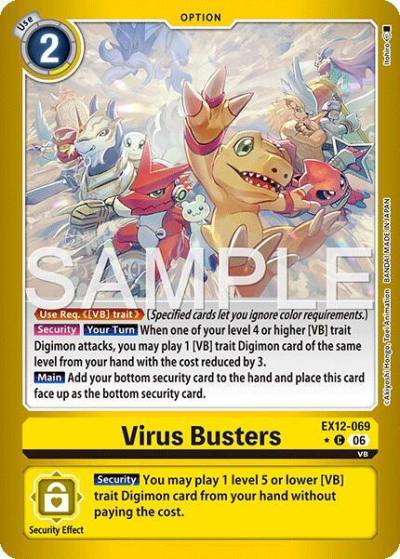 Virus Busters Limited Foil EX12-069 C Digital World Shambala Digimon card
