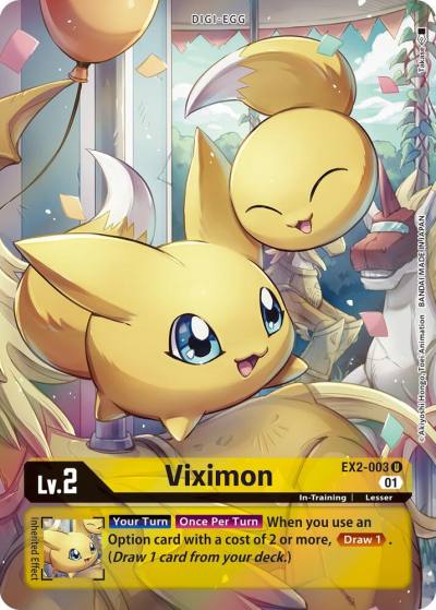 Viximon Alternate Art EX2-003 U Digital Hazard Digimon card