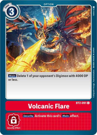 Volcanic Flare BT2-091 C Release Special Booster 1.5 Digimon card