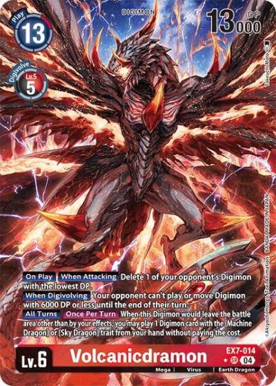 Volcanicdramon Alternate Art EX7-014 SR Digimon LIBERATOR Digimon card