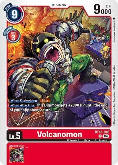 Volcanomon BT18-016 C Release Special Booster 2.0 Digimon card