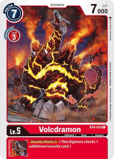 Volcdramon BT4-015 C Great Legend Digimon card