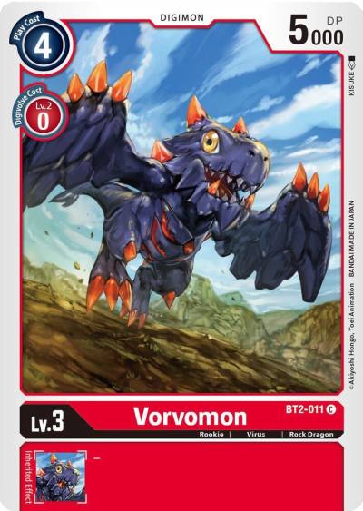 Vorvomon BT2-011 C Release Special Booster 1.5 Digimon card