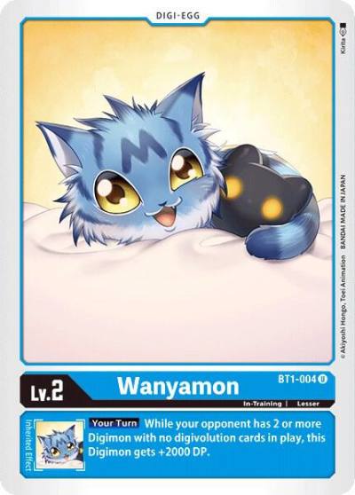 Wanyamon BT1-004 U Release Special Booster 1.0 Digimon card