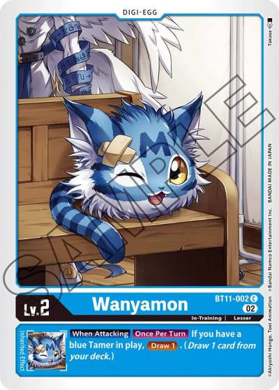 Wanyamon BT11-002 C Dimensional Phase Digimon card