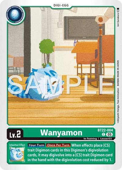 Wanyamon BT22-004 C Cyber Eden Digimon card