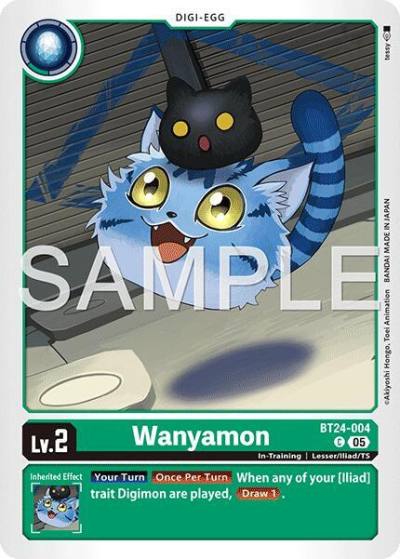 Wanyamon BT24-004 C Time Stranger Digimon card