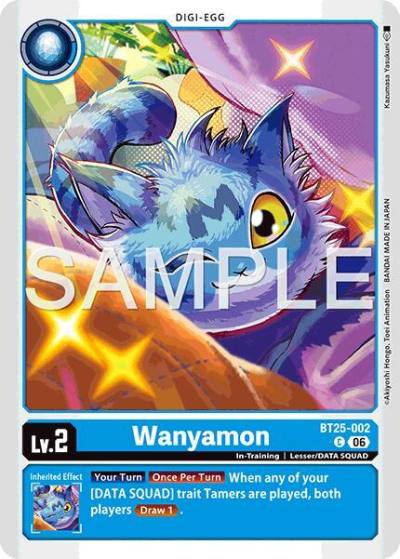 Wanyamon BT25-002 C Dual Revolution Digimon card