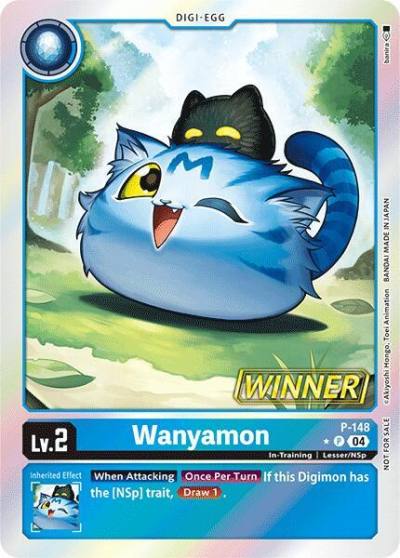 Wanyamon Store Tournament 2024 Jul Sep Winner Pack P-148 P Digimon Promotion Cards Digimon card