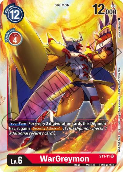 WarGreymon Event Pack 1 ST1-11 SR Starter Deck 01: Gaia Red Digimon card