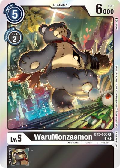 WaruMonzaemon Official Tournament Pack Vol 7 BT5-066 R Battle of Omni Digimon card