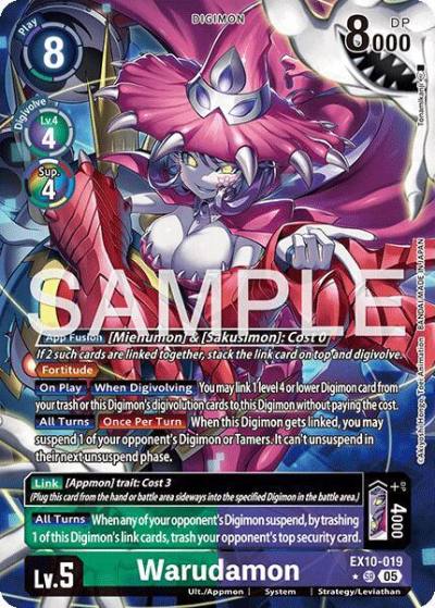 Warudamon Alternate Art EX10-019 SR Sinister Order Digimon card
