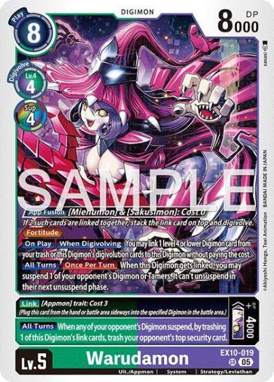 Warudamon EX10-019 SR Sinister Order Digimon card