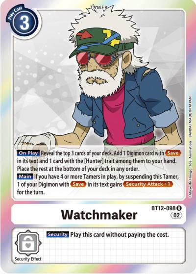 Watchmaker BT12-098 R Across Time Digimon card