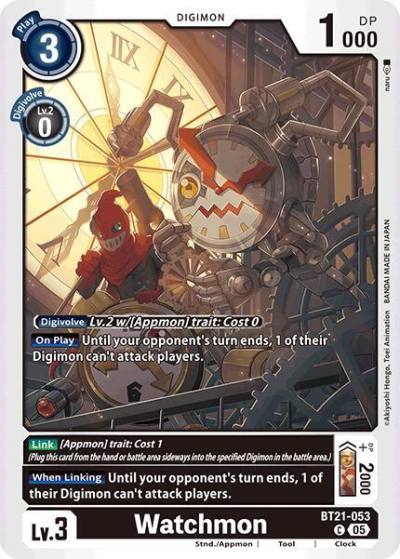 Watchmon BT21-053 C World Convergence Digimon card