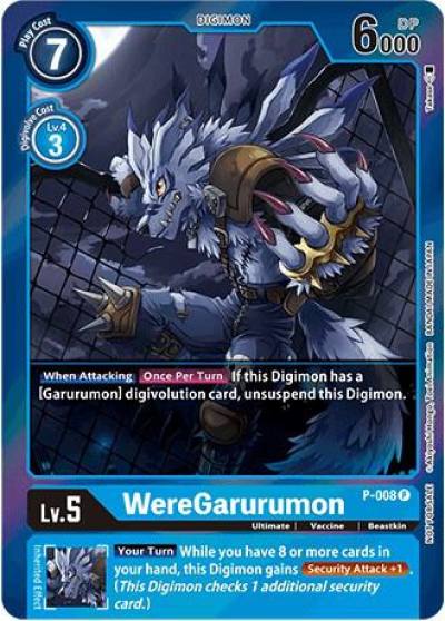 WereGarurumon Gift Box 2022 P-008 P Digimon Promotion Cards Digimon card