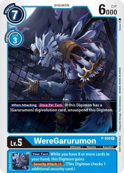 WereGarurumon P-008 P Digimon Promotion Cards Digimon card