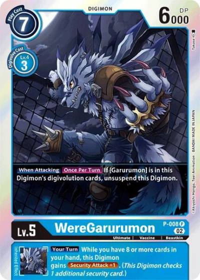 WereGarurumon Resurgence Booster Reprint P-008 P Resurgence Booster Digimon card
